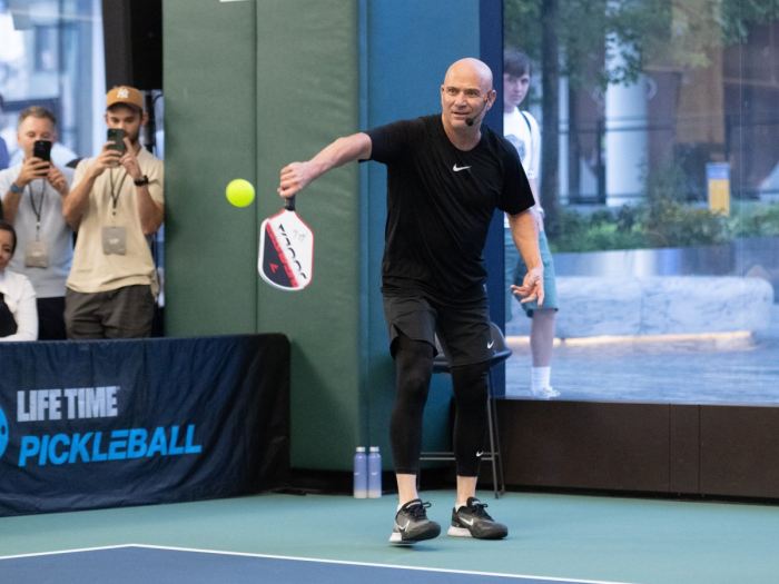 Tennis Legend Andre Agassi Teams Up with No. 1 Pickleball Star Anna Leigh Waters for Pro Debut at U.S. Open