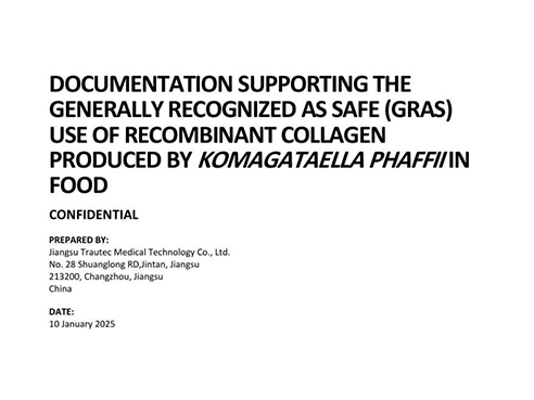 Chuangjian Medical obtains US GRAS certification