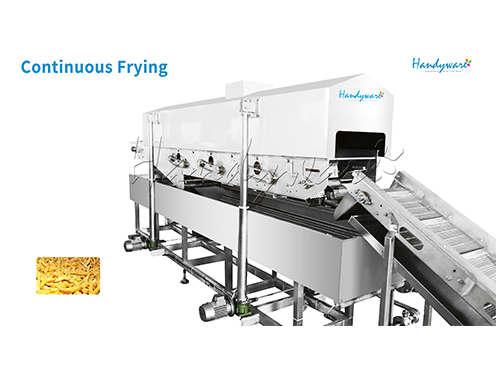 What is continuous frying?