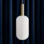 White Blown Glass Shade Pendant Chandeliers
