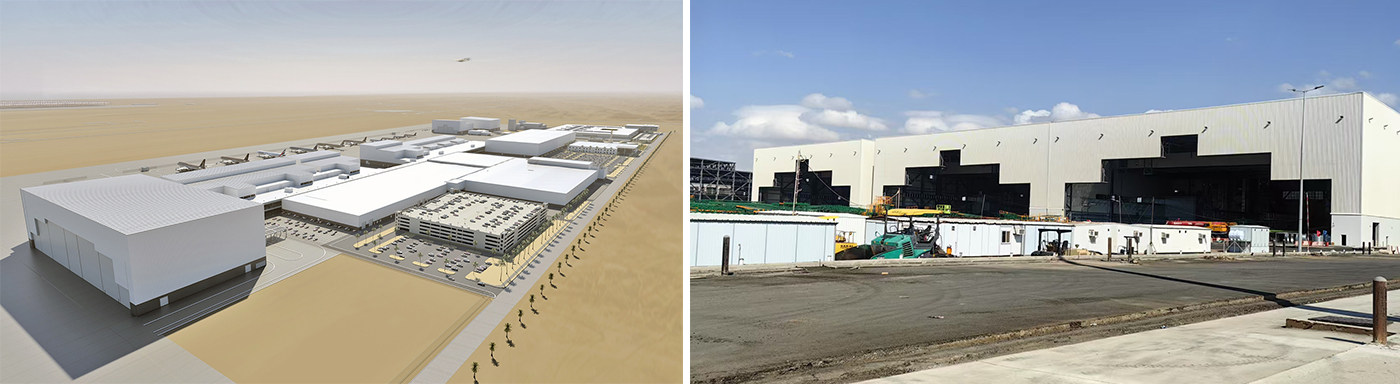 Shandong Jiuyuan Steel Structure Co., Ltd. successfully signed the "Saudi Arabia Jeddah Airport Maintenance Hangar Project"