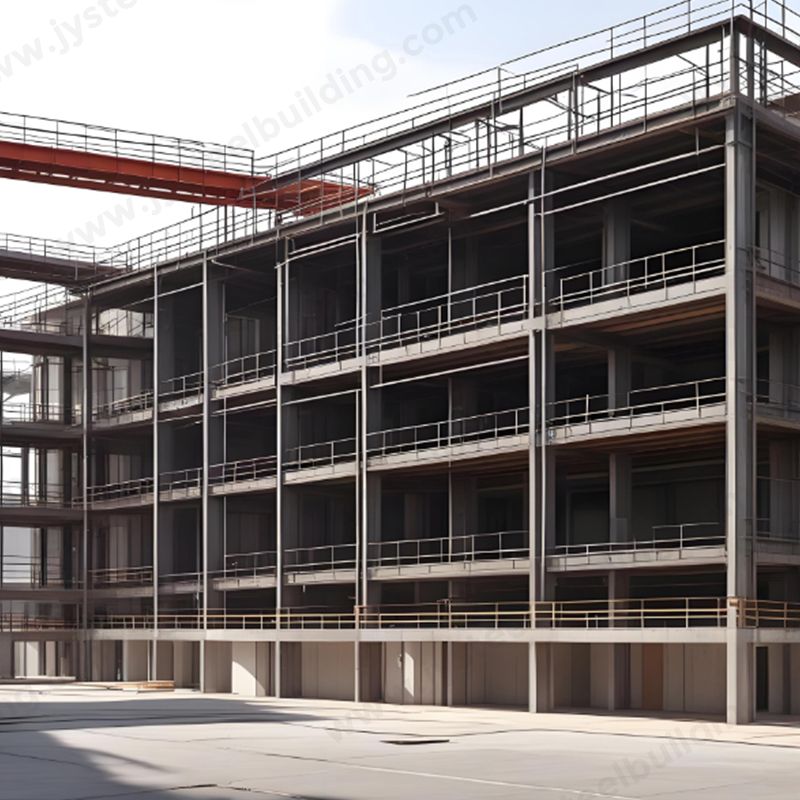 Mehrstöckiges Fertigstahlbaugebäude für Büroanwendungen