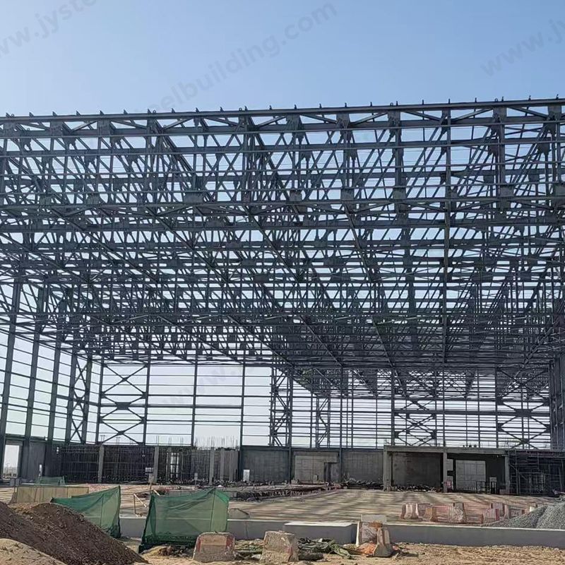 إطار هيكل فولاذي مسبق الصنع لمبنى حظيرة الطائرات
