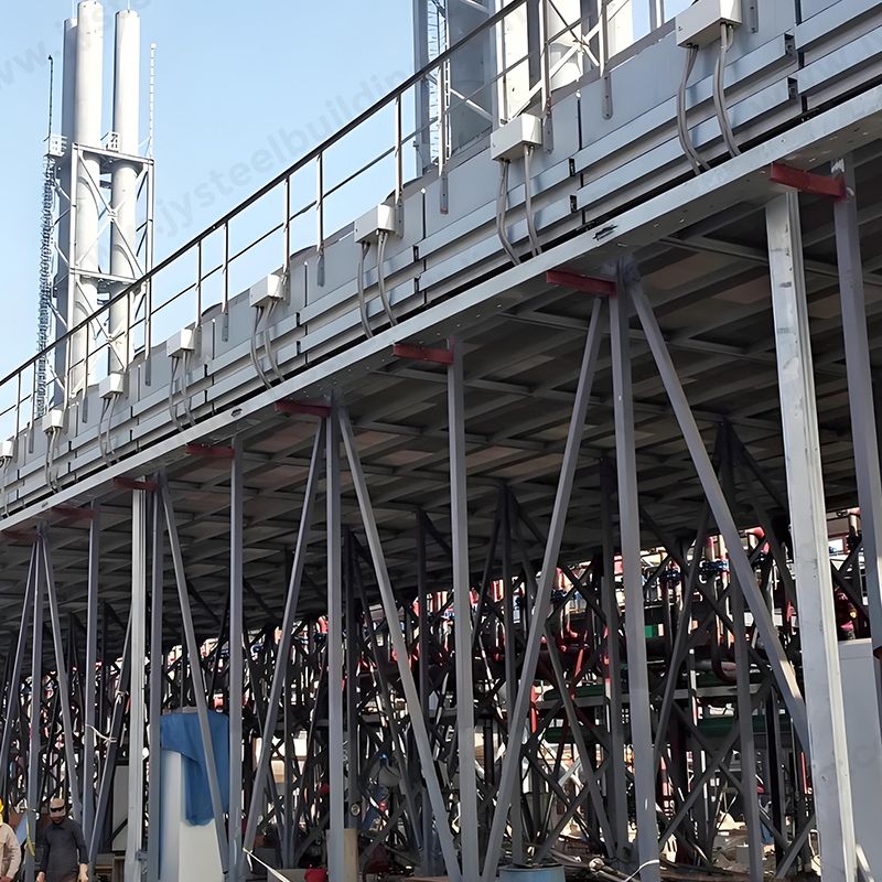 Төмөр платформ болон явган зам