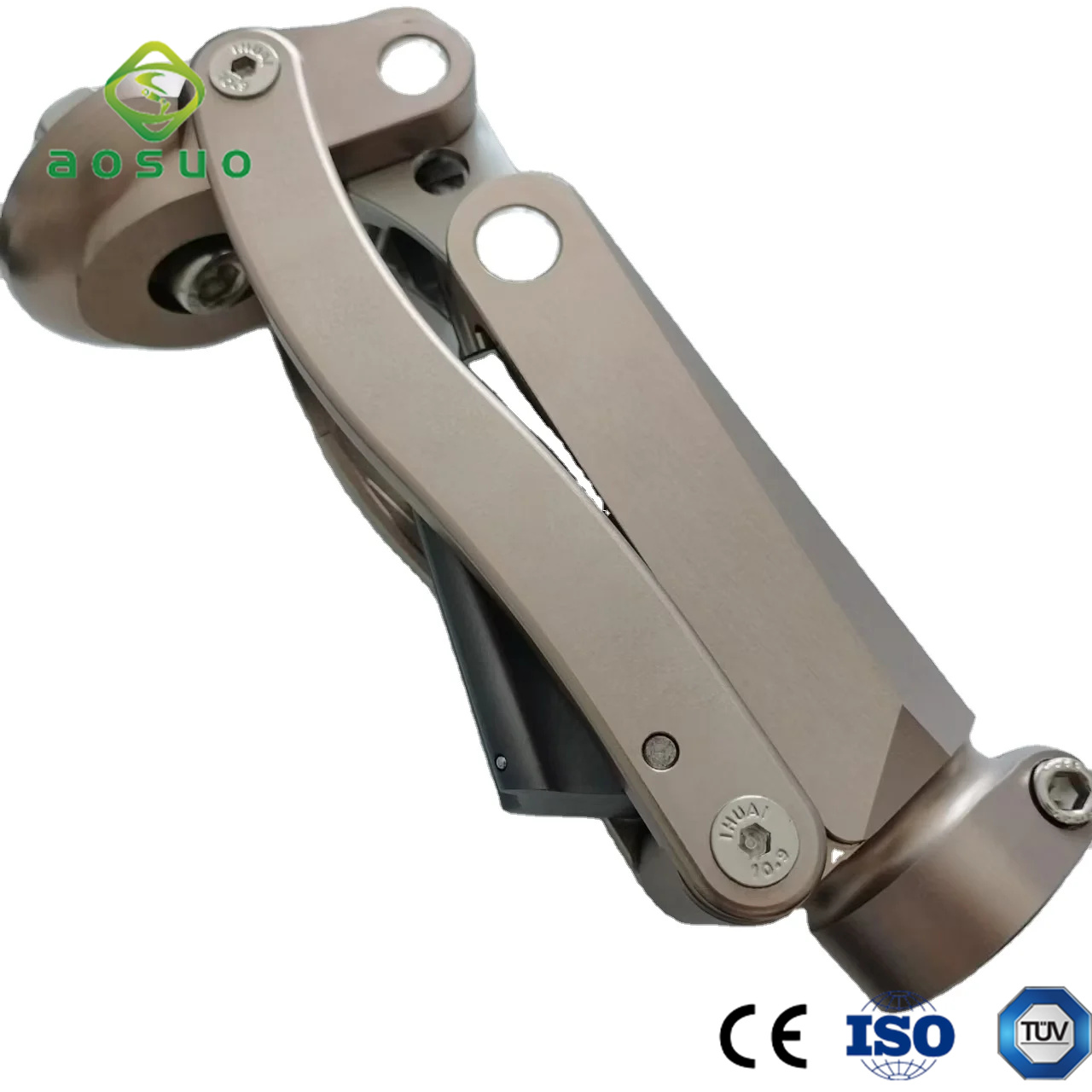 Multi-link pneumatic knee joint with geometric lock-as2905