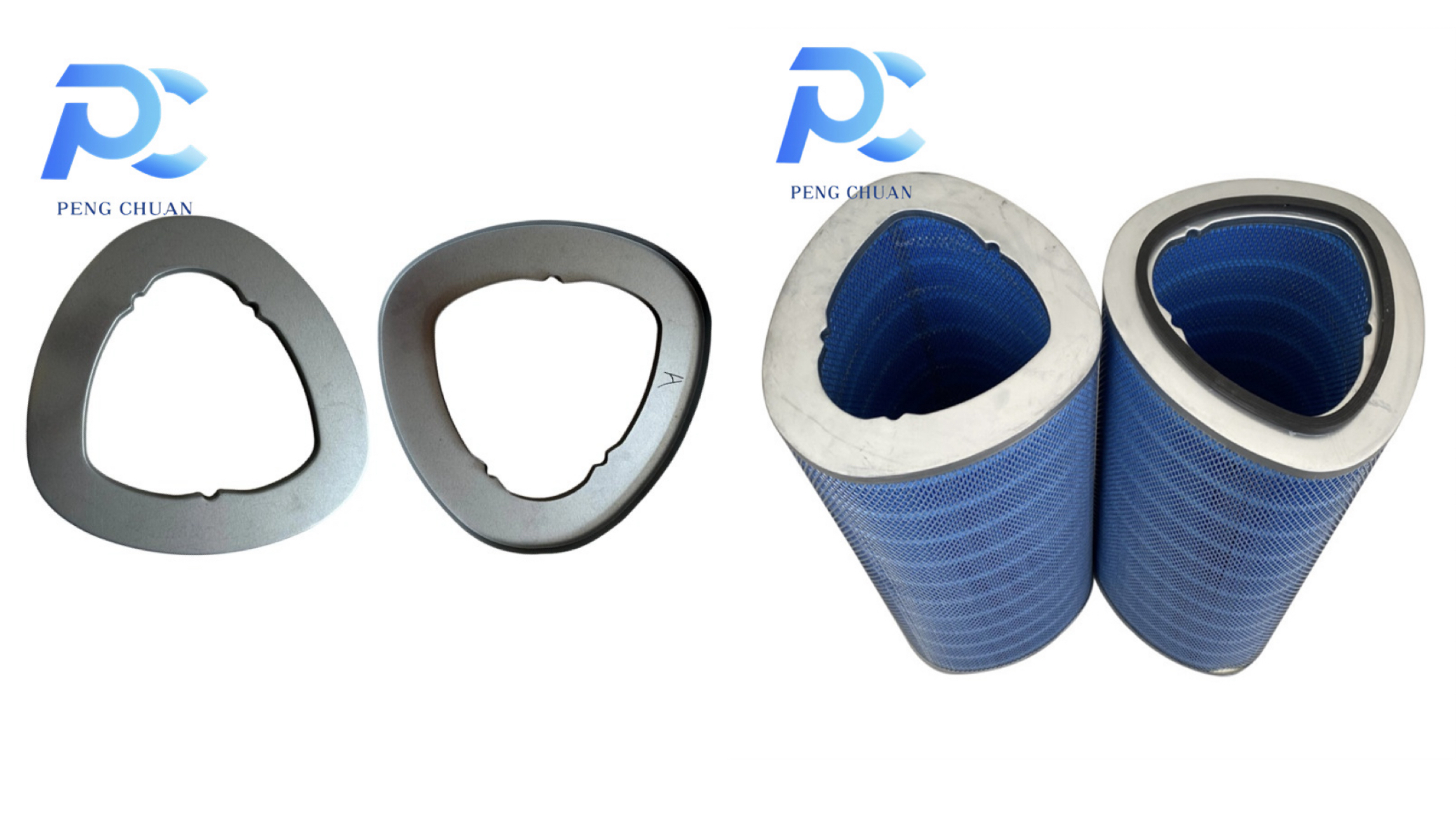 Filters Chute Triangular Customized 350 triangular filter element cover manufacturer - Low ...