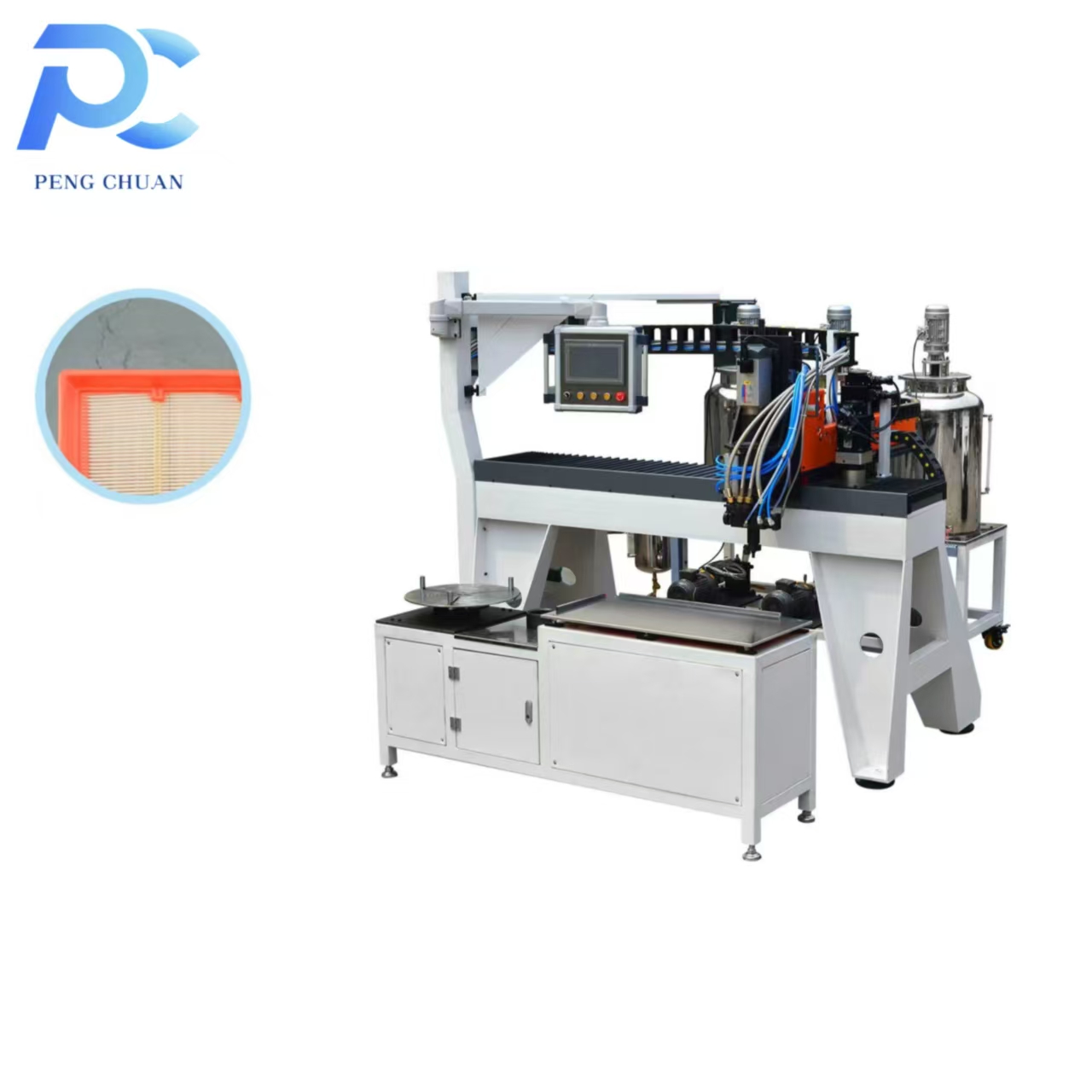 PC-FQPU600 Square/round PU glue injection machine