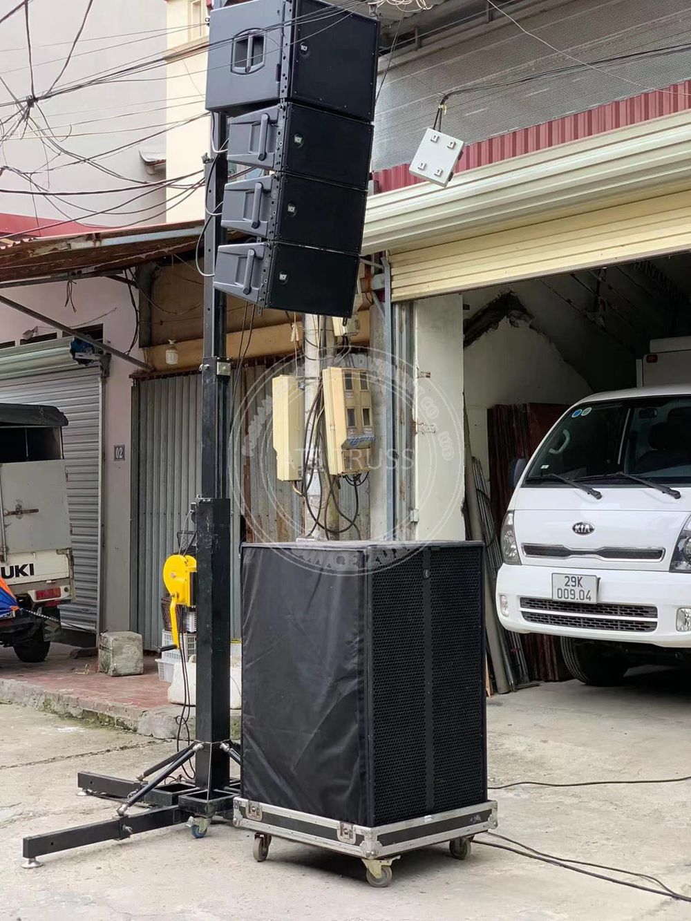 Line Array Speaker Lift Tower Crank stand