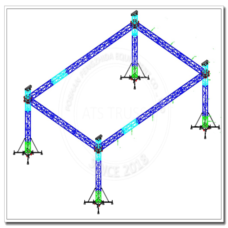 Aluminum Concert stage Roof Truss System