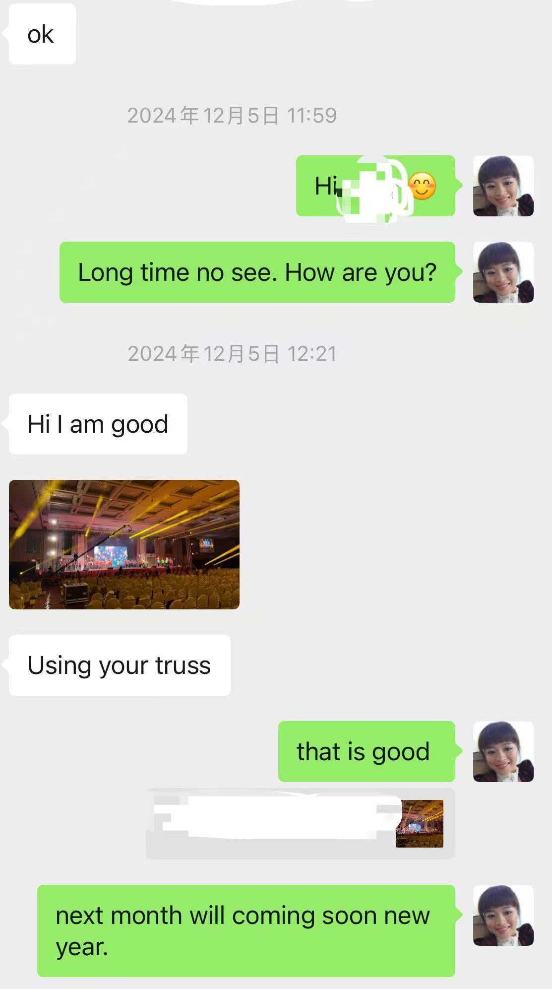 Good feedback from Customer for our 4 Pillars Truss System. Truss System 10 years still use very well.