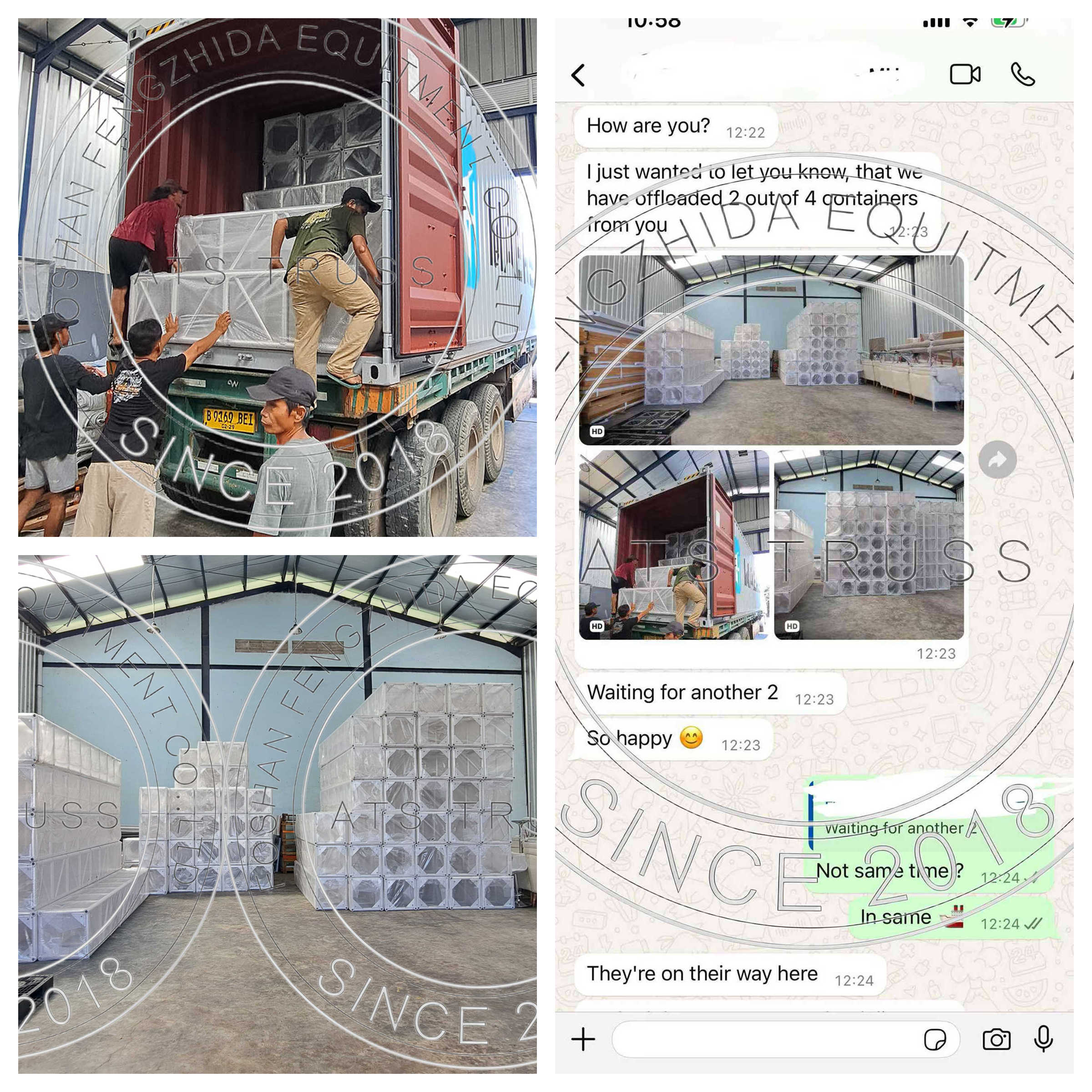 Thanks for customers good feedback for Exhibition Booth Truss