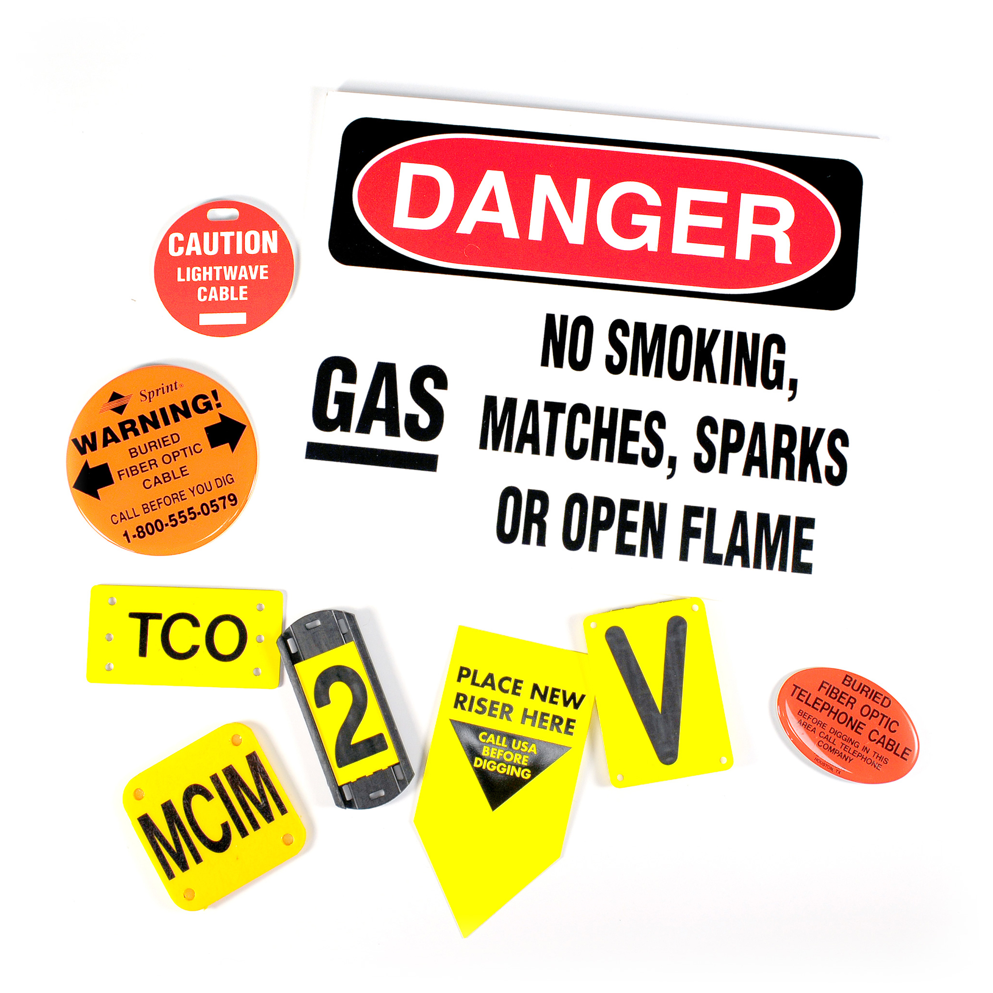Fiberglass signage with artistic lettering