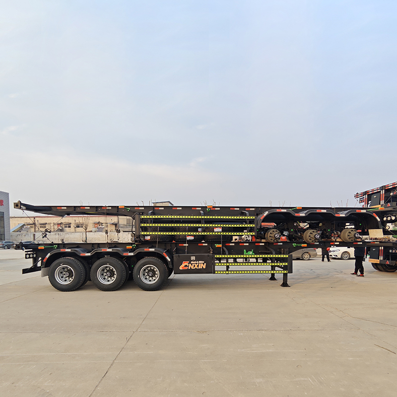 2 axle skeleton semi trailer, container chassis trailer