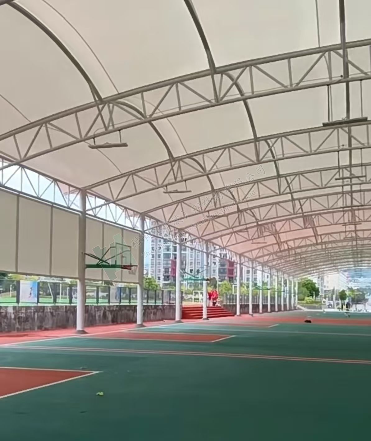 Campus Basketball Court Membrane Roof