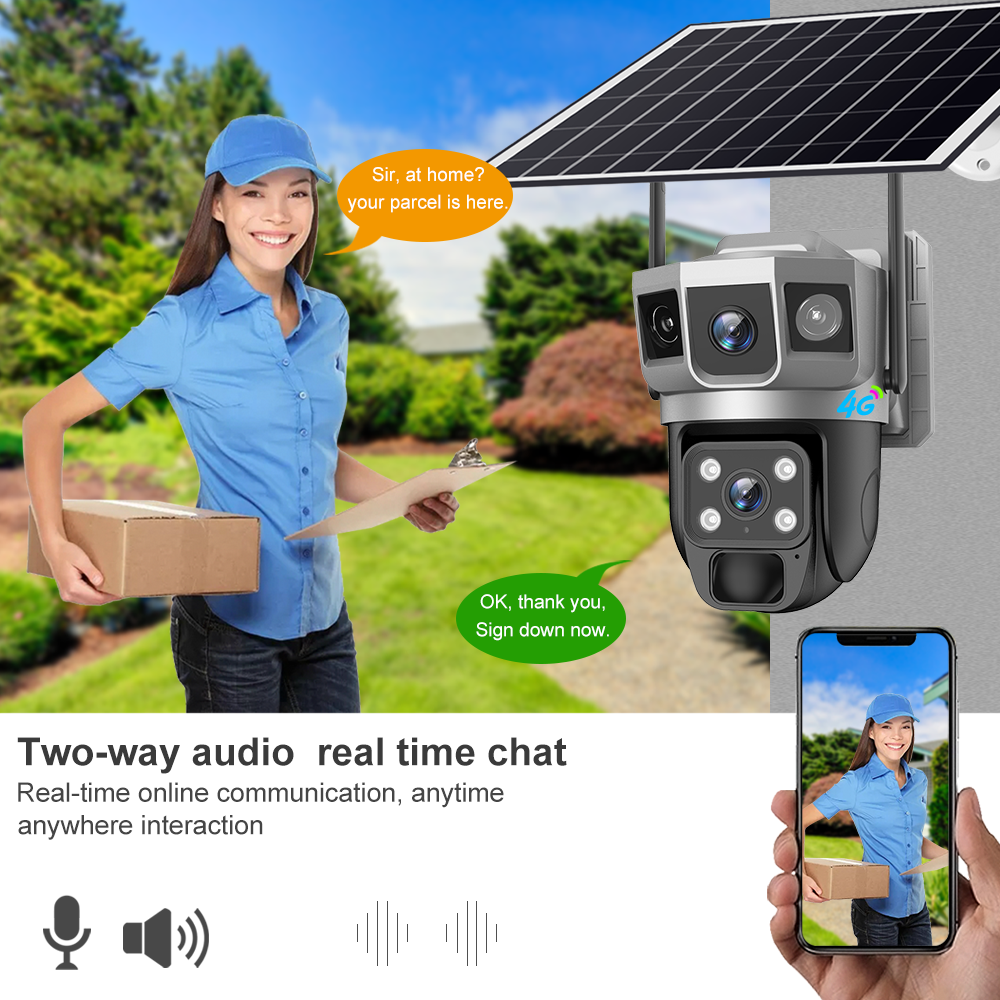 VCS02 Outdoor AOV Solar Camera