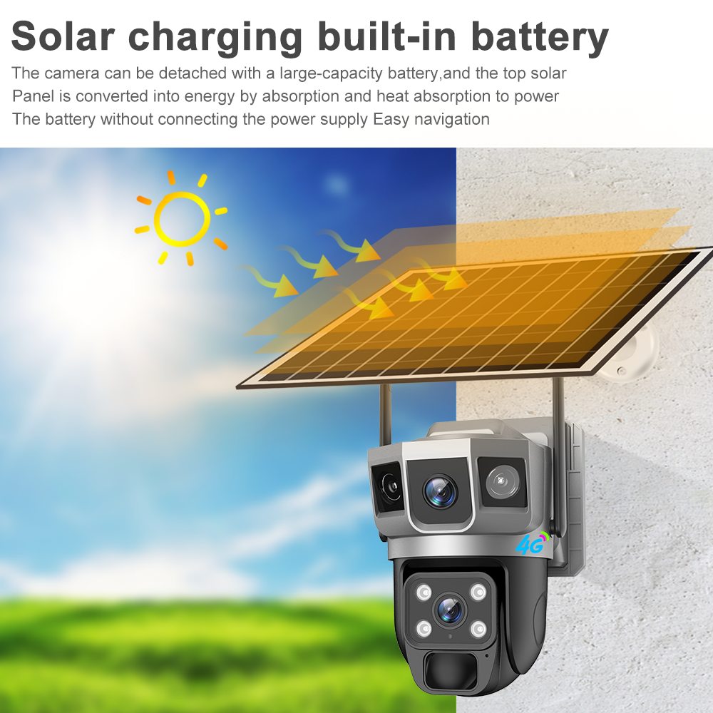 VCS02 Outdoor AOV Solar Camera