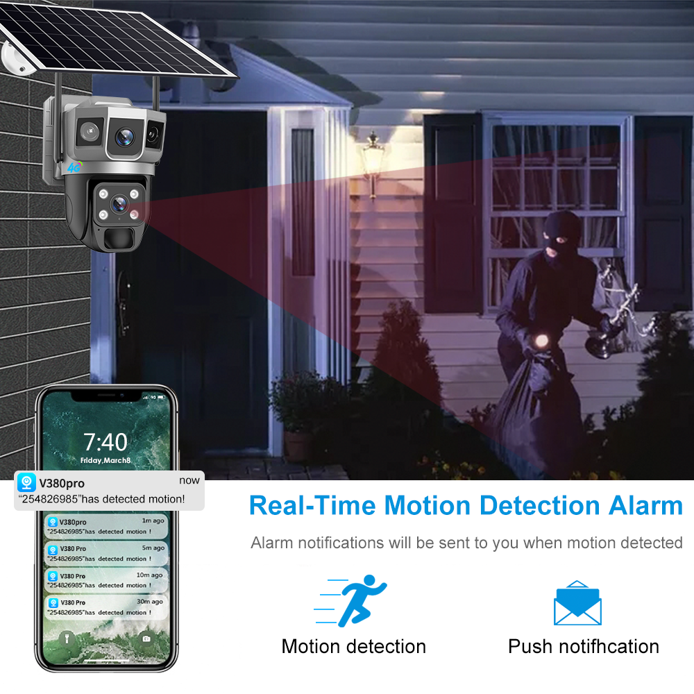VCS02 Outdoor AOV Solar Camera