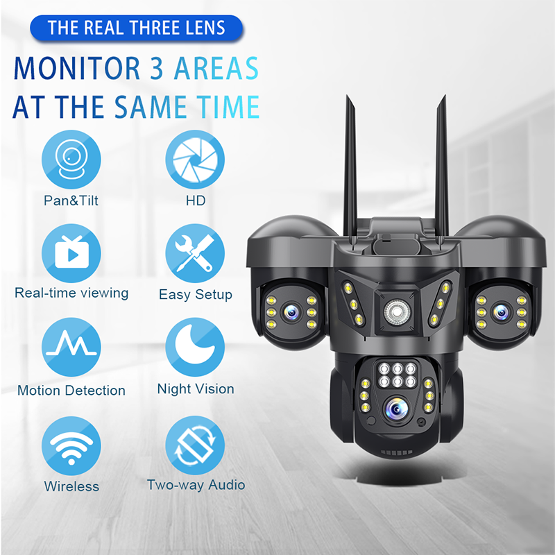 SC29 4G/WiFi 3 Lens CCTV Camera