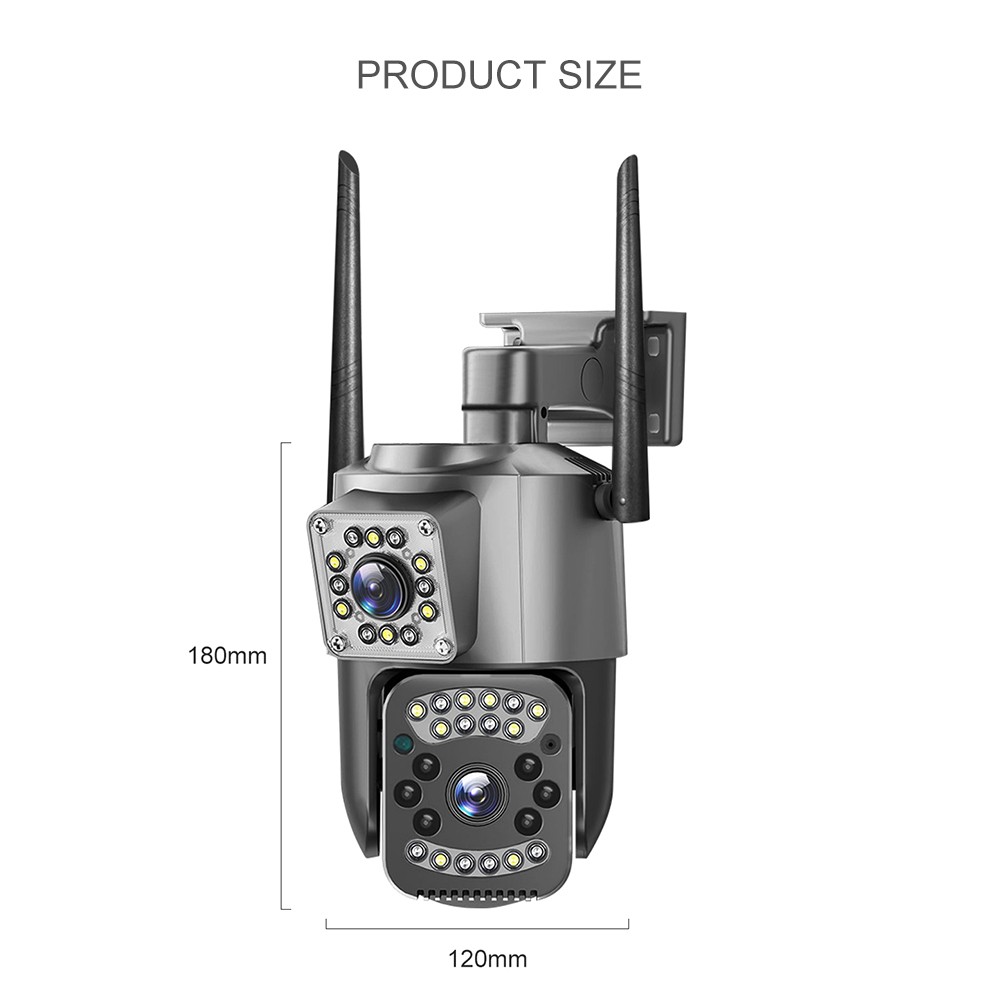 4G/WiFi Daul Lens Home Security CCTV Camera