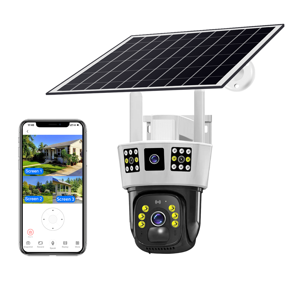 スマホアクセサリー SOLAR CAMERA X10 Pro - Solar Powered Wi-Fi Ultrabright Floodlight Solar Camera