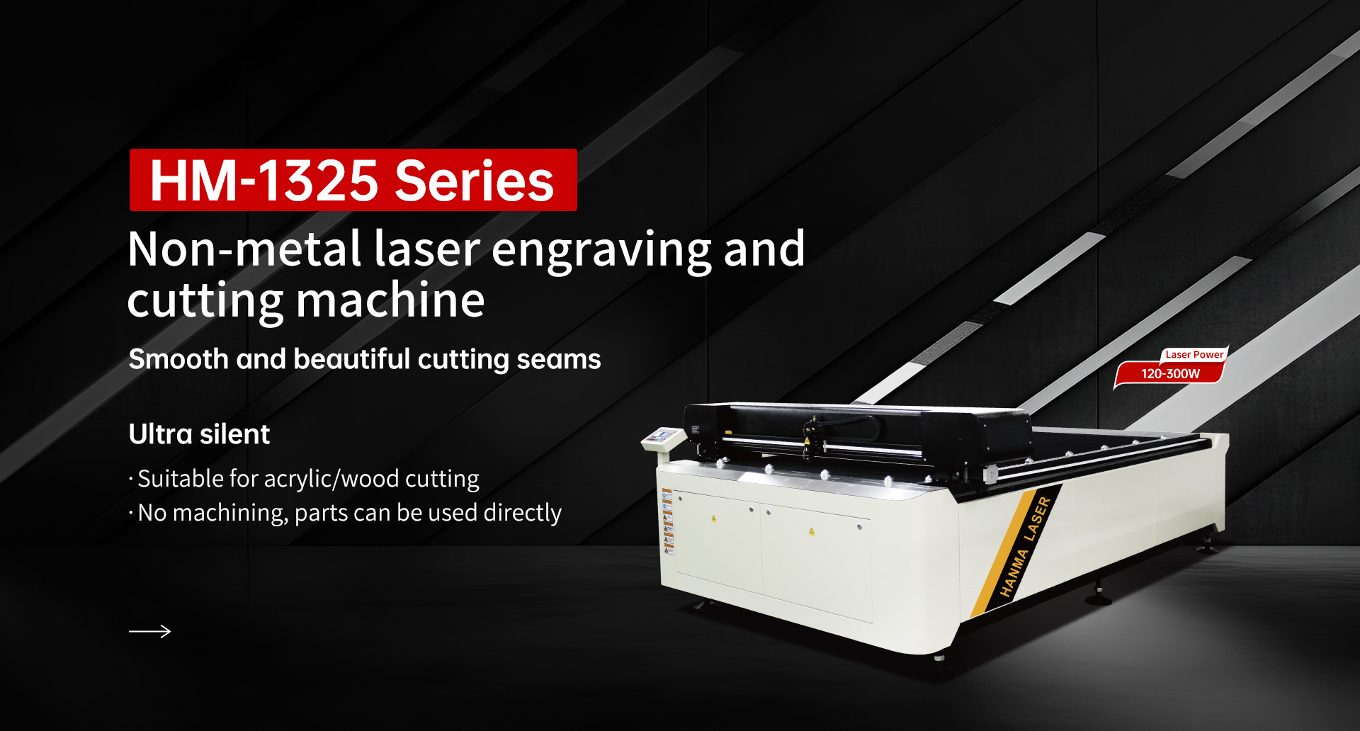 HM-1325 Series Non-metal Laser Engraving and Cutting Machine