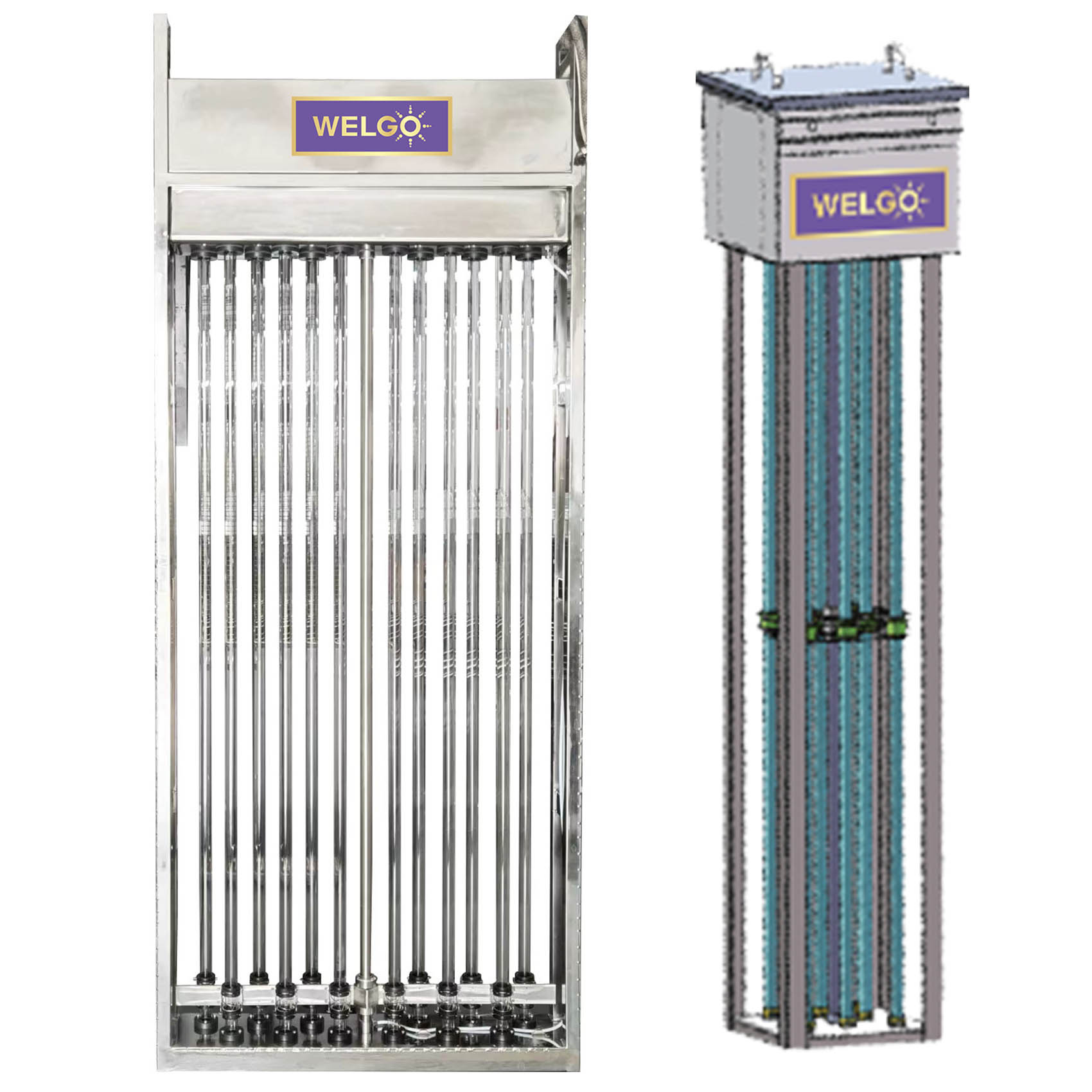 Vertical Series Open Channel UV System