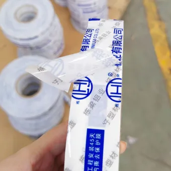 Good Price Transparente Blue Milk White Película protetora preto e branco com logotipo ou padrões de impressão