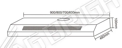 24" Slim Type Series E01 מתחת לארון מכסה המנוע