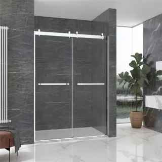 Harold Frameless Sliding Shower Door makes your shower the focal point of the bathroom and provides the ultimate solution for your shower project. Glass is treated with special water repellant and stain resistant coating for superior protection and easy m