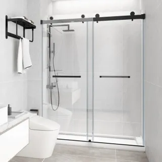 The design options for using Double Doors in your bathroom are just as countless as they are for Single Doors. Double Door designs can include any number of Fixed Panels and Side Returns, and those panels can be cut with or without buttresses to account f