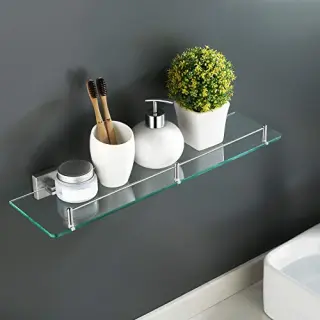 Tempered bath glass shelf can be used for the kitchen, bedroom, bathroom, and many other places in your home or business.Harold offers custom cut tempered glass shelves, allowing you to get just the look you desire. With custom tempered bath glass shelves