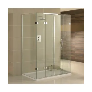 Harold Framed shower Door is an extremely flexible and practical product, which features inward opening doors. Inward opening doors are ideal for use in smaller bathrooms or where you may have obstructions outside of the showering area, which need to be a