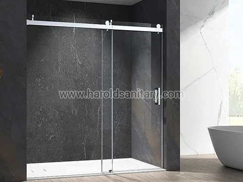 Stainless Steel Soft-Closing Sliding Glass Shower Doors