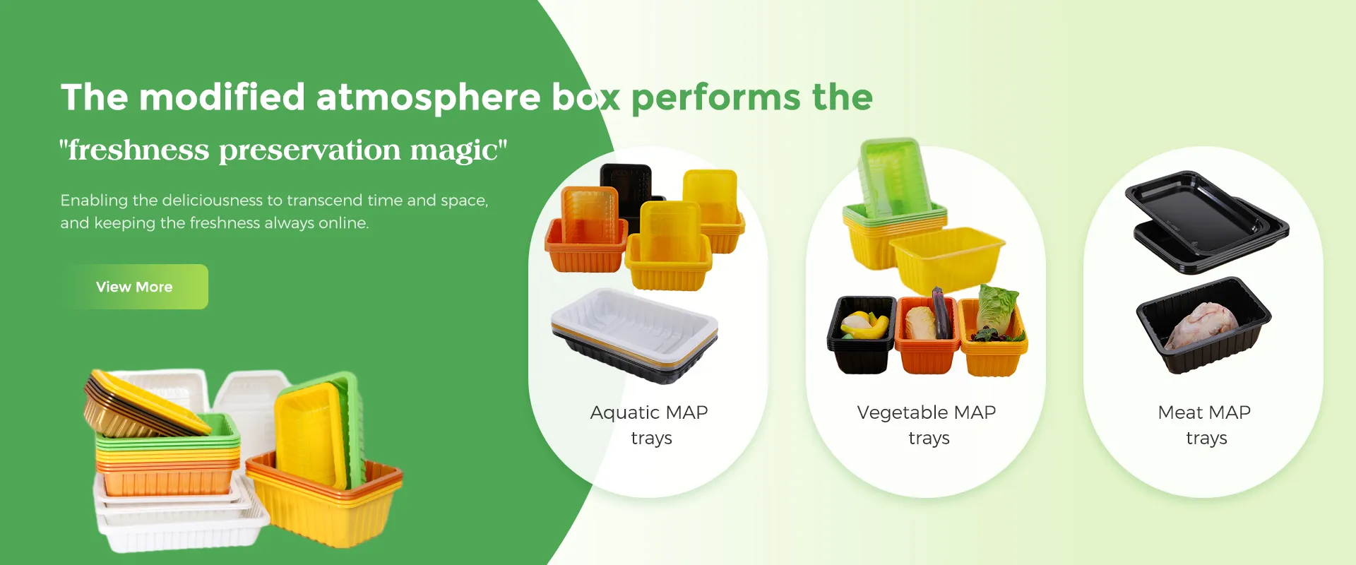 De box met gemodificeerde atmosfeer voert de 