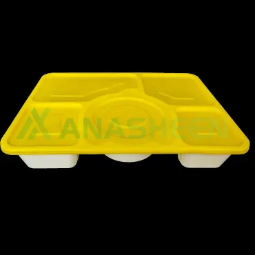 Disposable packaged meal box with multiple compartments