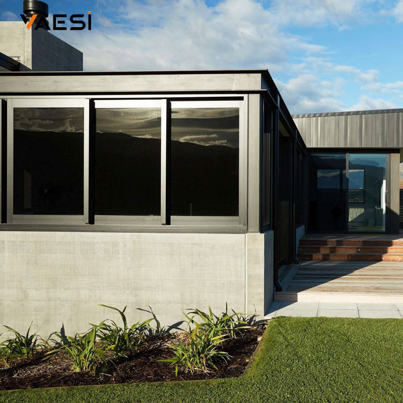 Solid Metal Window Aluminum Sliding Window (With Cover)