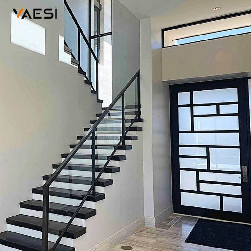 Customizable Glass Guardrails for Stair Safety.