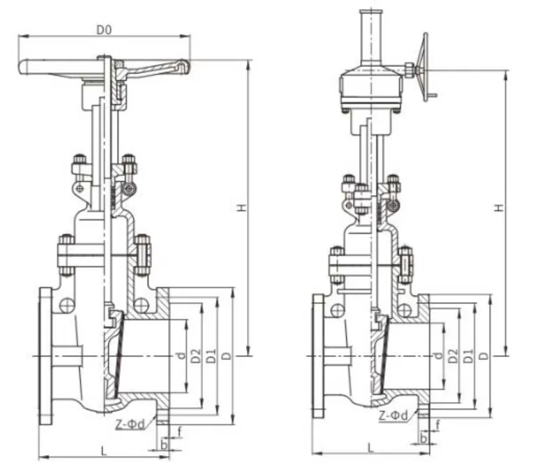 Api Standard Flange Gate Valve