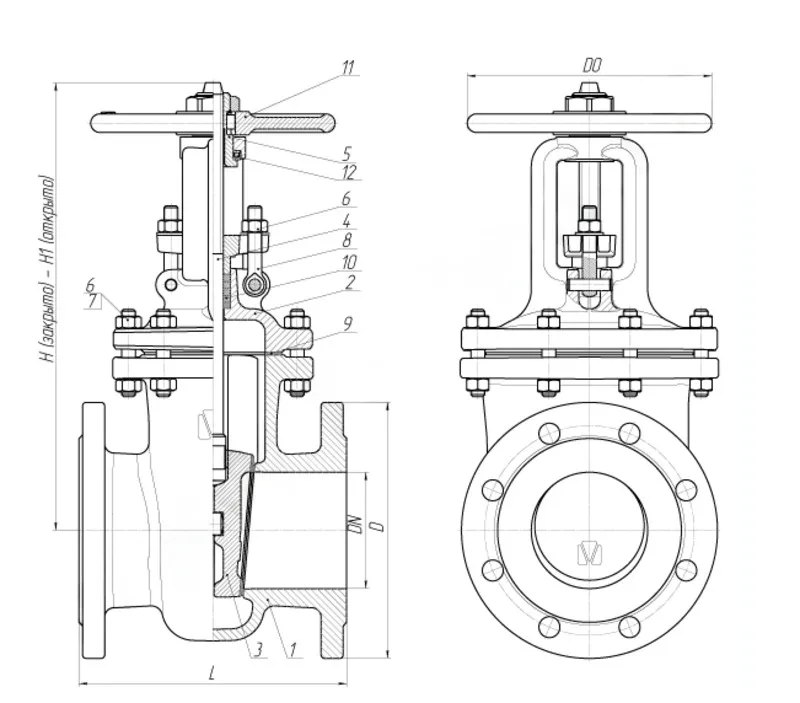 Russian Standard Flange Gate Valve