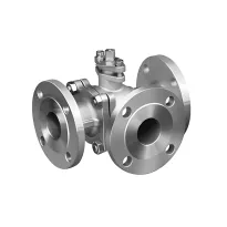 3 Way Flange Ball Valve