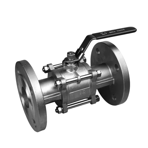 3PC Din Flange Ball Valve