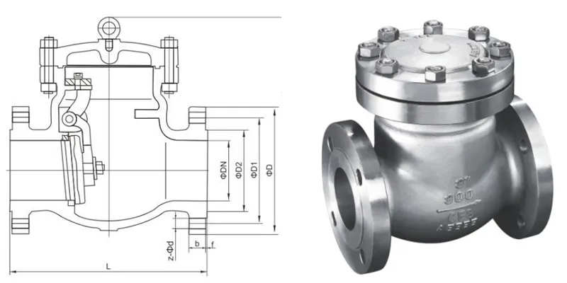 API Standard Flange Swing Check Valve