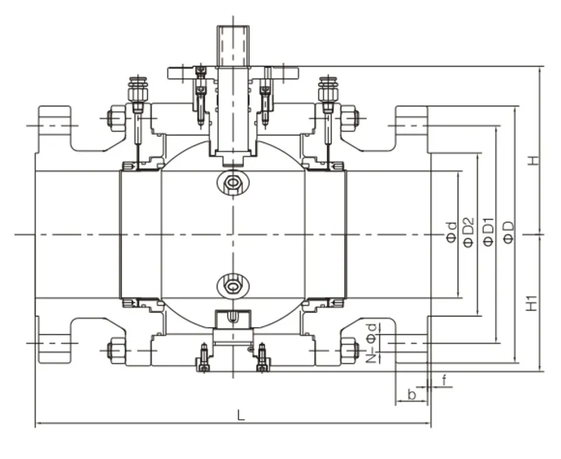 Casting Trunnion Ball Valve