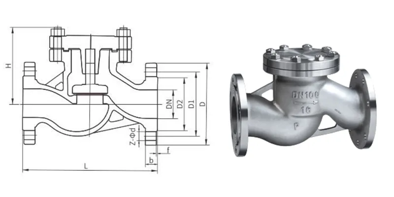 Din Flange Stainless Steel Lift Check Valve
