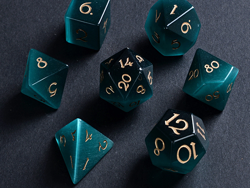What are the 7 DND dice?