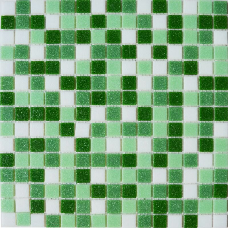 Foshan Supplier Green Square Glass Mosaic Tiles