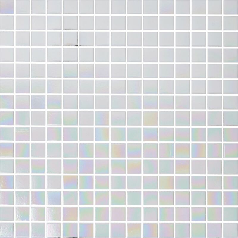 20x20mm Small Square Iridescent Color Glass Mosaics For Spas
