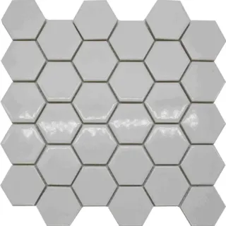 Hexagon Glazed Porcelain Mosaic Tiles For Floor Wall