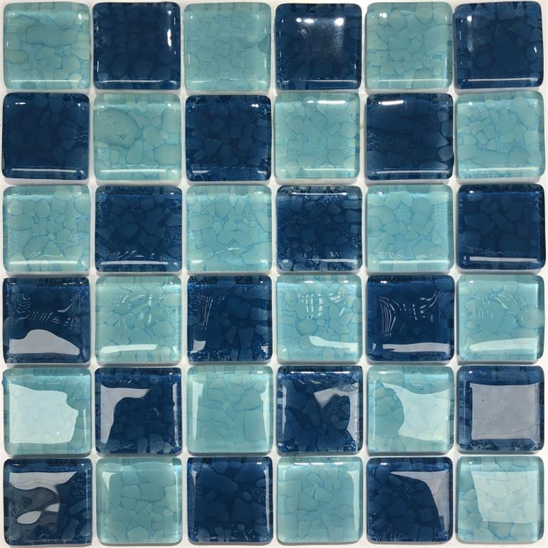 Azulejo de vidrio Foshan 48x48mm para mosaico de piscina