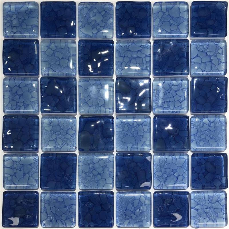 Azulejo de vidrio Foshan 48x48mm para mosaico de piscina